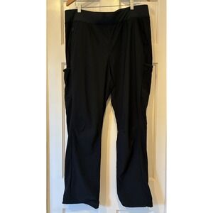 Columbia Pants Women XL Black OmniShield Nylon Casual Pull On Stretch Hiking.